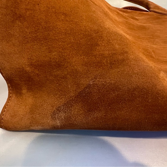 Chic Tan Suede Claudia Firenze Women's Tote Bag - Picture 12 of 16